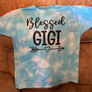 Blessed GIGI tie dyed tee